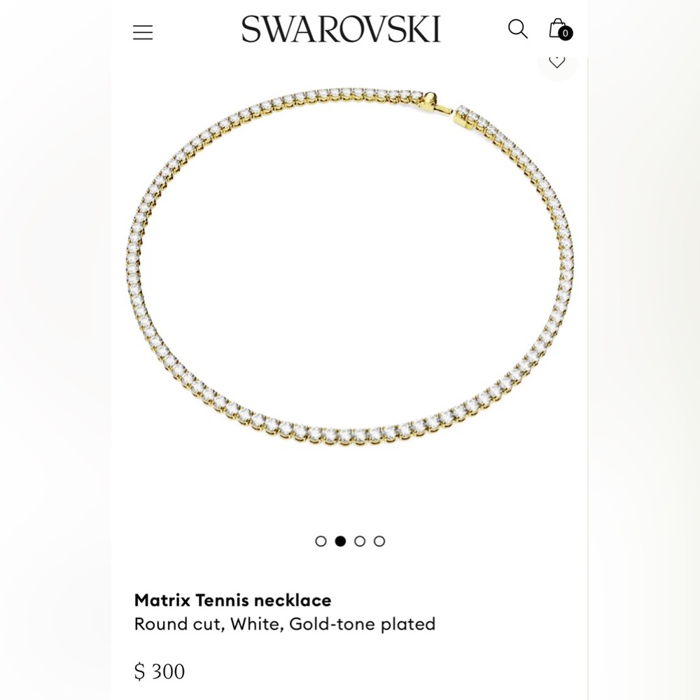 Swarovski tennis necklace